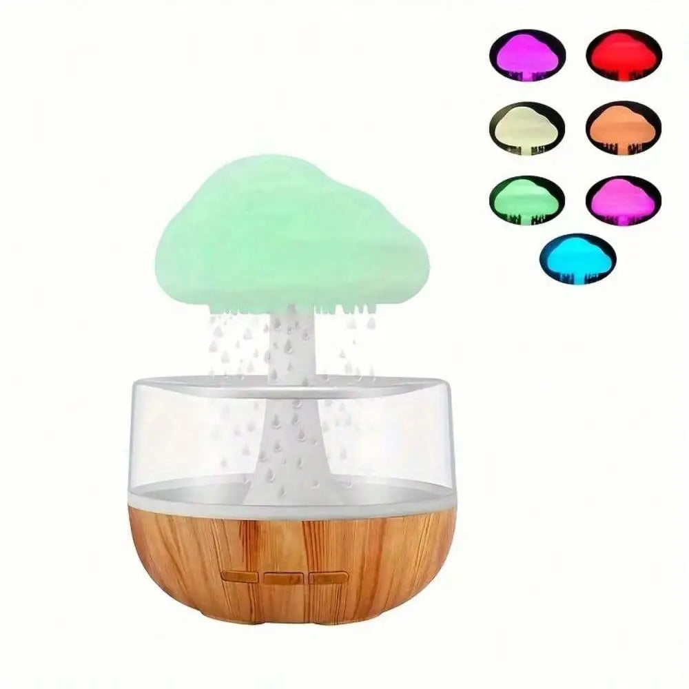 Colorful Rain Cloud Humidifier Mushroom Shape