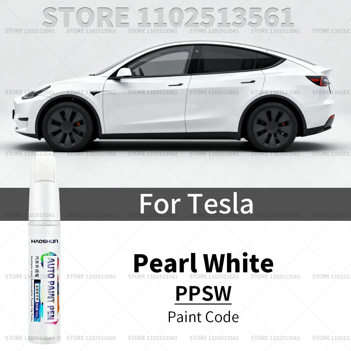 For Tesla Model 3 Y X S Car Paint Scratch Repair Pen Touch Up Wheel Hub Touch Up Pen Black Pearl White Silver Deepsea Blue Red