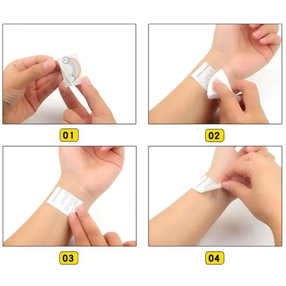 Cartoon Purple Tattoo Sticker Demon Hunter of K Pop Cosplay Rumi Party Tattoo Sticker Party Disguise Halloween Roleplay Props