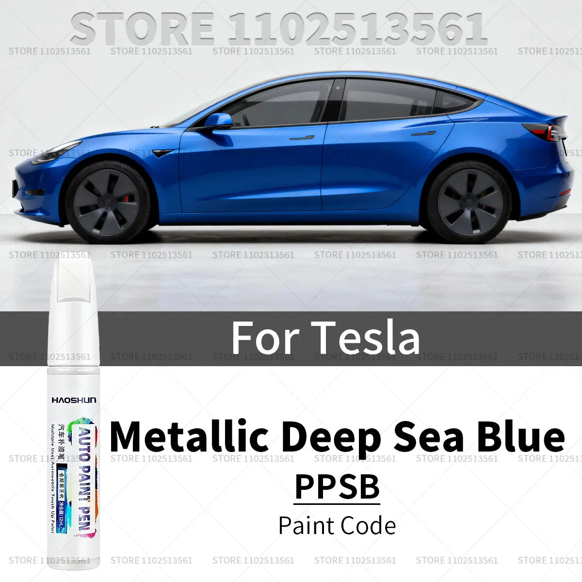 For Tesla Model 3 Y X S Car Paint Scratch Repair Pen Touch Up Wheel Hub Touch Up Pen Black Pearl White Silver Deepsea Blue Red