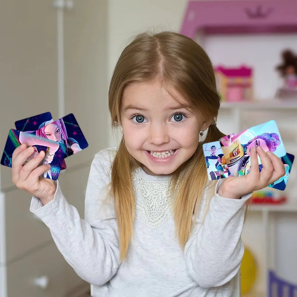 30PCS K-POP Demon Hunters Huntrix Derpy Photocards Anime Collectible Set for Fans of K-POP Merch/Trading Card Games