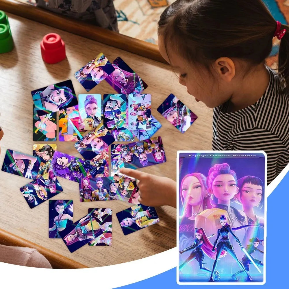 30PCS K-POP Demon Hunters Huntrix Derpy Photocards Anime Collectible Set for Fans of K-POP Merch/Trading Card Games
