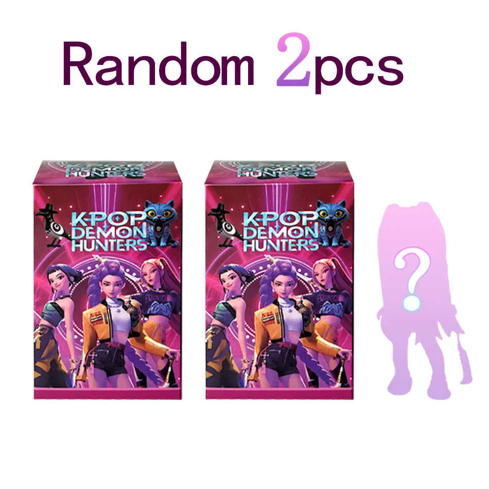 2026 NEW Anime KPop Devil Hunter Doll Vinyl Toy Rumi Mira Zoi Character Vinyl Mask Blind Box Ornament Toy Christmas Gift