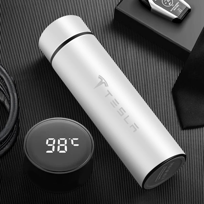 Coffee thermos leak proof car vacuum bottle travel portable thermos cup For Tesla Model 3 Y S X Cybertruck Juguete Roadster