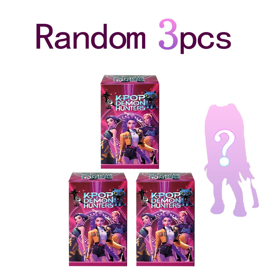 2026 NEW Anime KPop Devil Hunter Doll Vinyl Toy Rumi Mira Zoi Character Vinyl Mask Blind Box Ornament Toy Christmas Gift