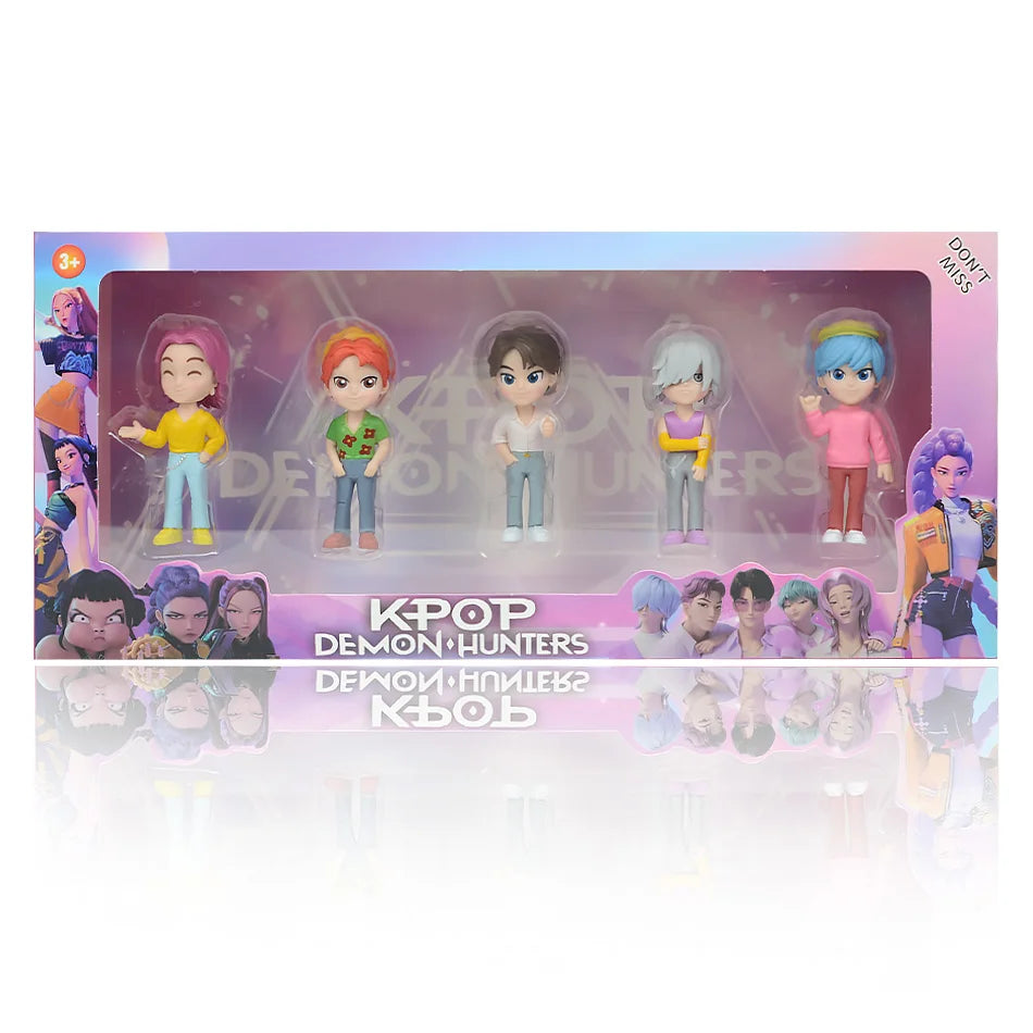 2026 Hot Kpop Devil Hunter Rumi Zoe Mira anime polyvinyl chloride character collection desktop trinkets Childrens New Year gifts