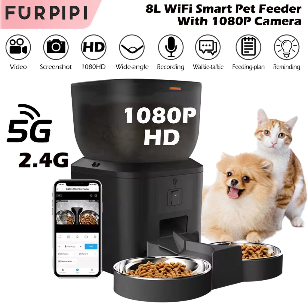 Automatic Cat,Dog Feeder With 1080p Camera