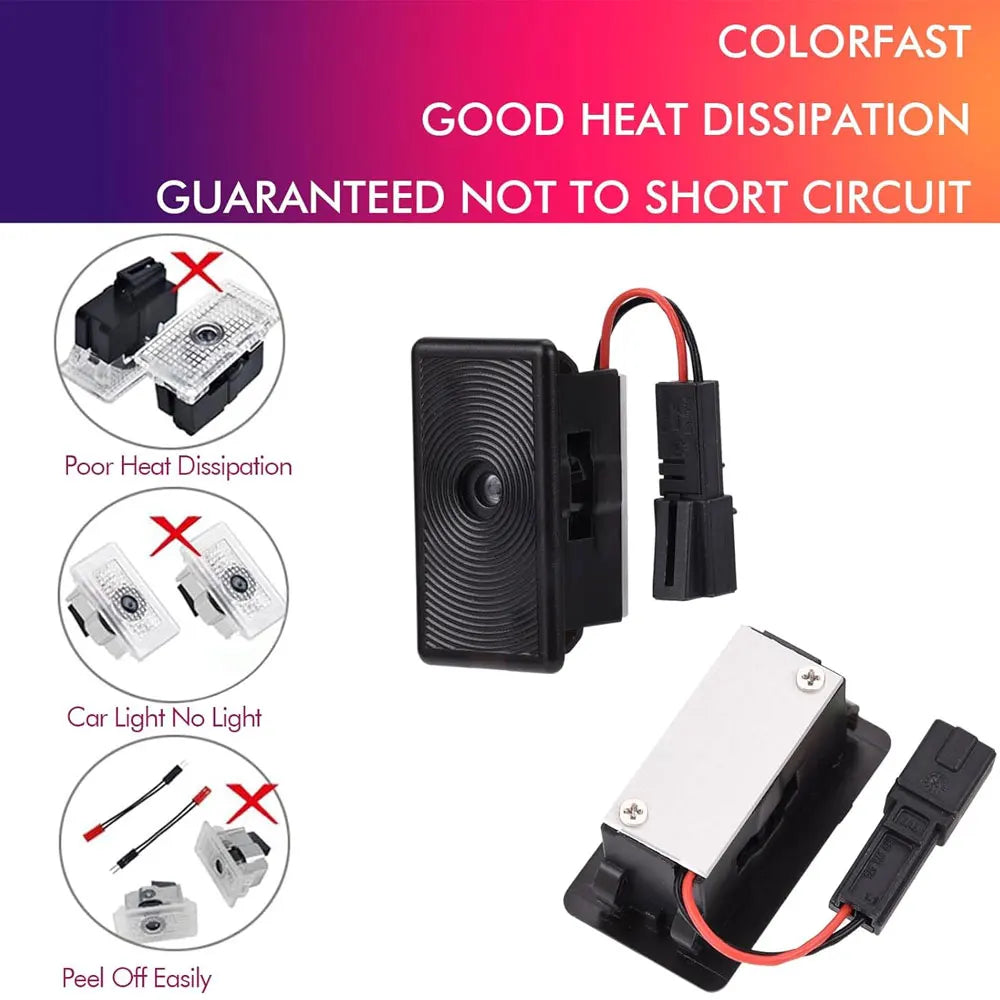 For Tesla Model 3 highland LED Logo Projector Puddle Lights Ultra-Bright Welcome Light 3D Laser Ghost Shadow Light Model Y 2025