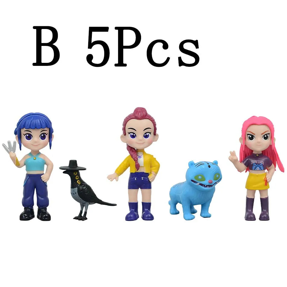 2026 Hot Kpop Devil Hunter Rumi Zoe Mira anime polyvinyl chloride character collection desktop trinkets Childrens New Year gifts