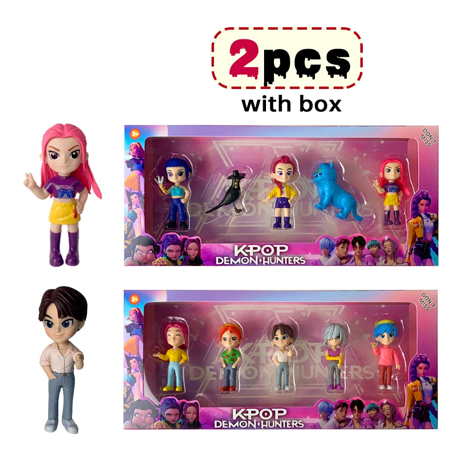 2026 Hot Kpop Devil Hunter Rumi Zoe Mira anime colección de personajes de cloruro de polivinílico baratijas de escritorio regalo