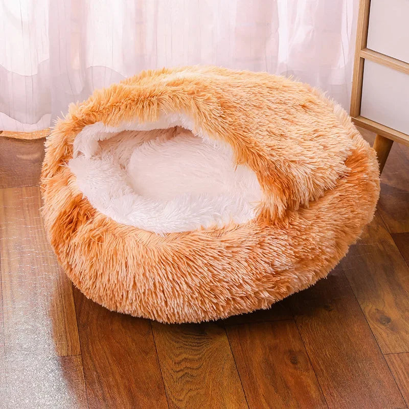 Cat Bed Honey Pot Cave - Warm Washable Kennel Nest
