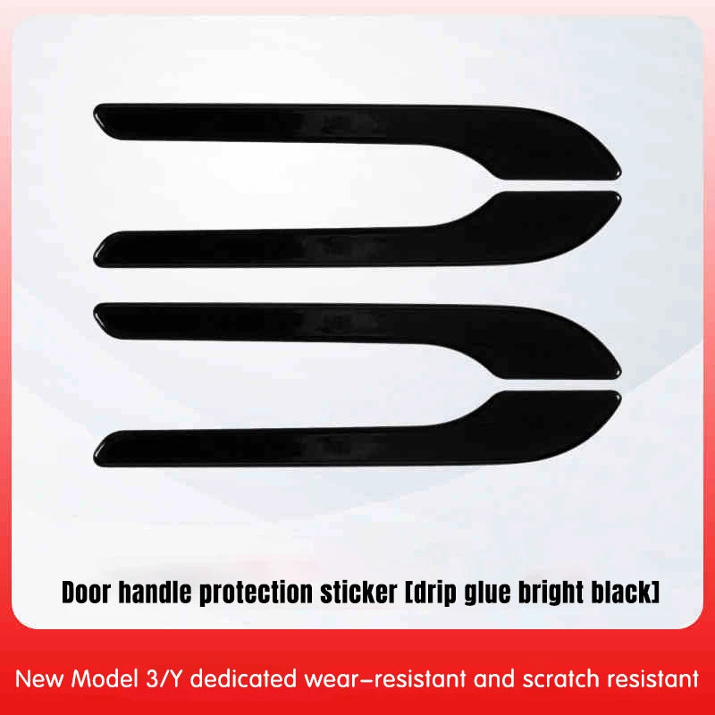 for Tesla Model Y/3 door handle handle with luminous door opening warning, scratch resistant and new 3 modified accessories