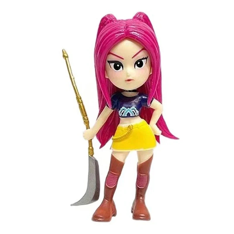 2026 NEW Anime KPop Devil Hunter Doll Vinyl Toy Rumi Mira Zoi Character Vinyl Mask Blind Box Ornament Toy Christmas Gift