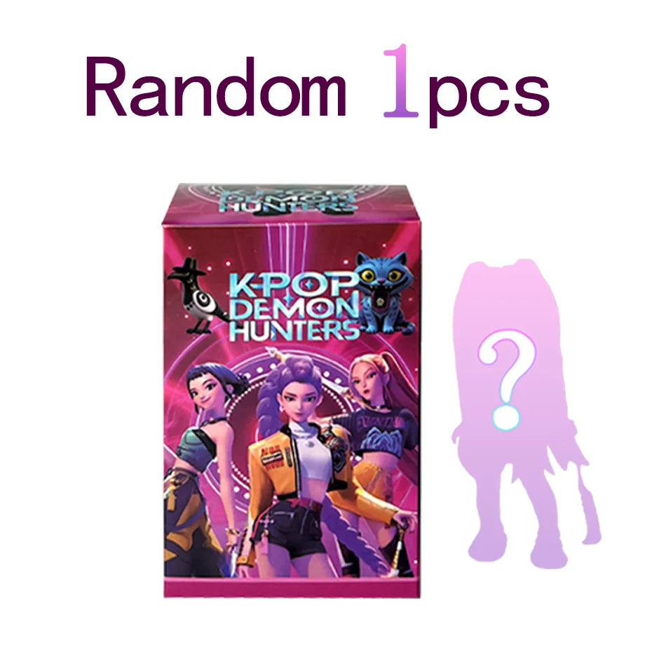 2026 NEW Anime KPop Devil Hunter Doll Vinyl Toy Rumi Mira Zoi Character Vinyl Mask Blind Box Ornament Toy Christmas Gift
