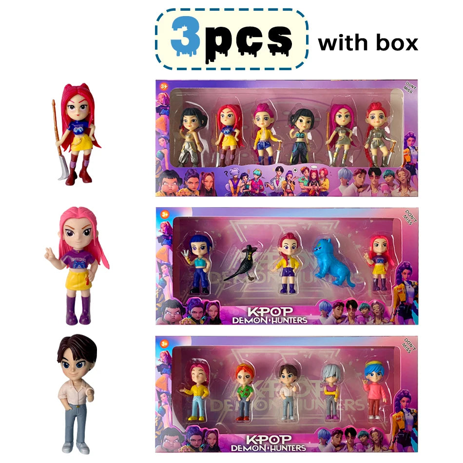 2026 Hot Kpop Devil Hunter Rumi Zoe Mira anime colección de personajes de cloruro de polivinílico baratijas de escritorio regalo