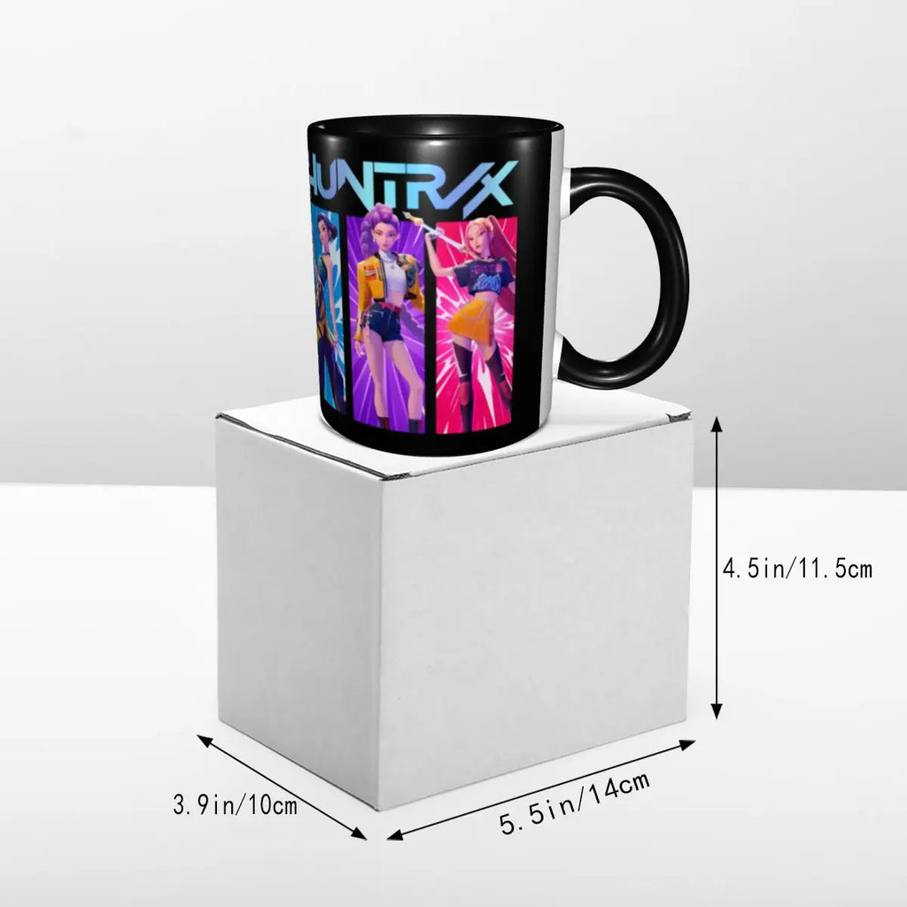 Kpop Demon Hunter Huntrix Girls Mug Personalized Ceramic Coffee Mug Cup Creative Gift