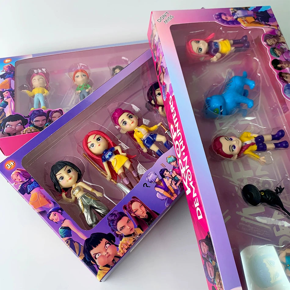 2026 Hot Kpop Devil Hunter Rumi Zoe Mira anime colección de personajes de cloruro de polivinílico baratijas de escritorio regalo
