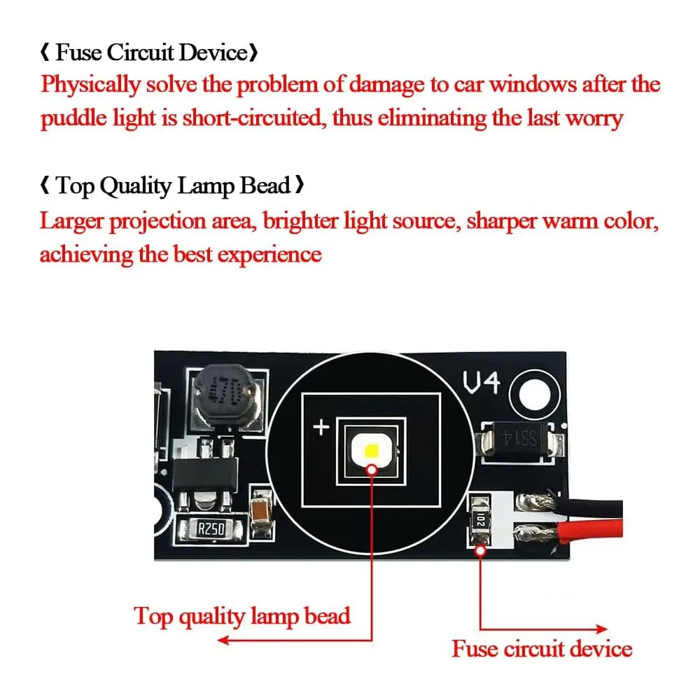 For Tesla Model 3 highland LED Logo Projector Puddle Lights Ultra-Bright Welcome Light 3D Laser Ghost Shadow Light Model Y 2025