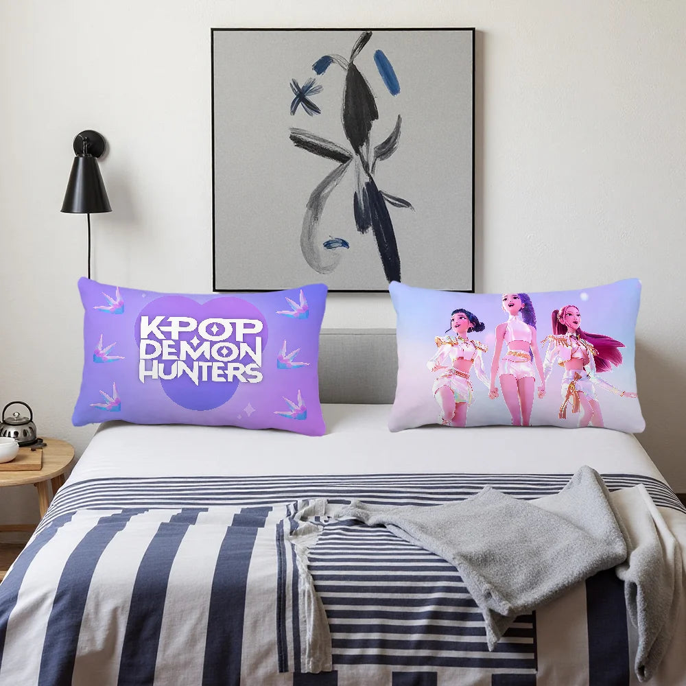 cushion cover Rectangle Pillow Case Demon KPop Printing Bedside Sofa Hunters Room Home Decoration Pillowcase