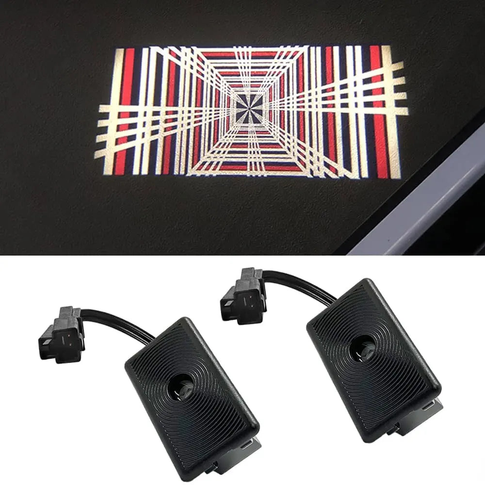 For Tesla Model 3 highland LED Logo Projector Puddle Lights Ultra-Bright Welcome Light 3D Laser Ghost Shadow Light Model Y 2025
