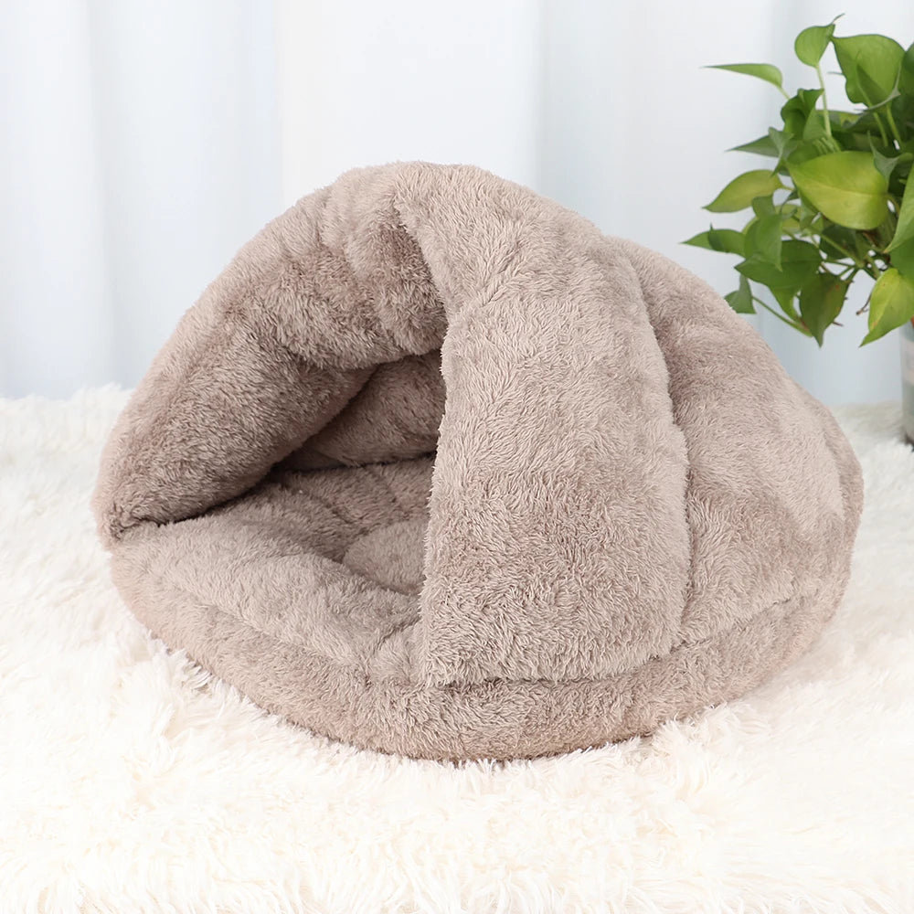 Bed Winter Warm Plush Pet Puupy Kitten Nest Kennel
