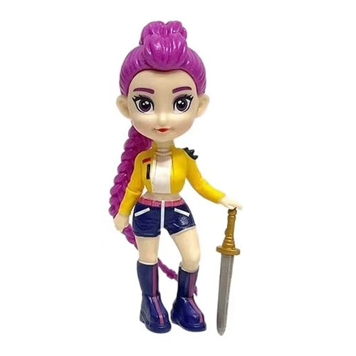 2026 NEW Anime KPop Devil Hunter Doll Vinyl Toy Rumi Mira Zoi Character Vinyl Mask Blind Box Ornament Toy Christmas Gift