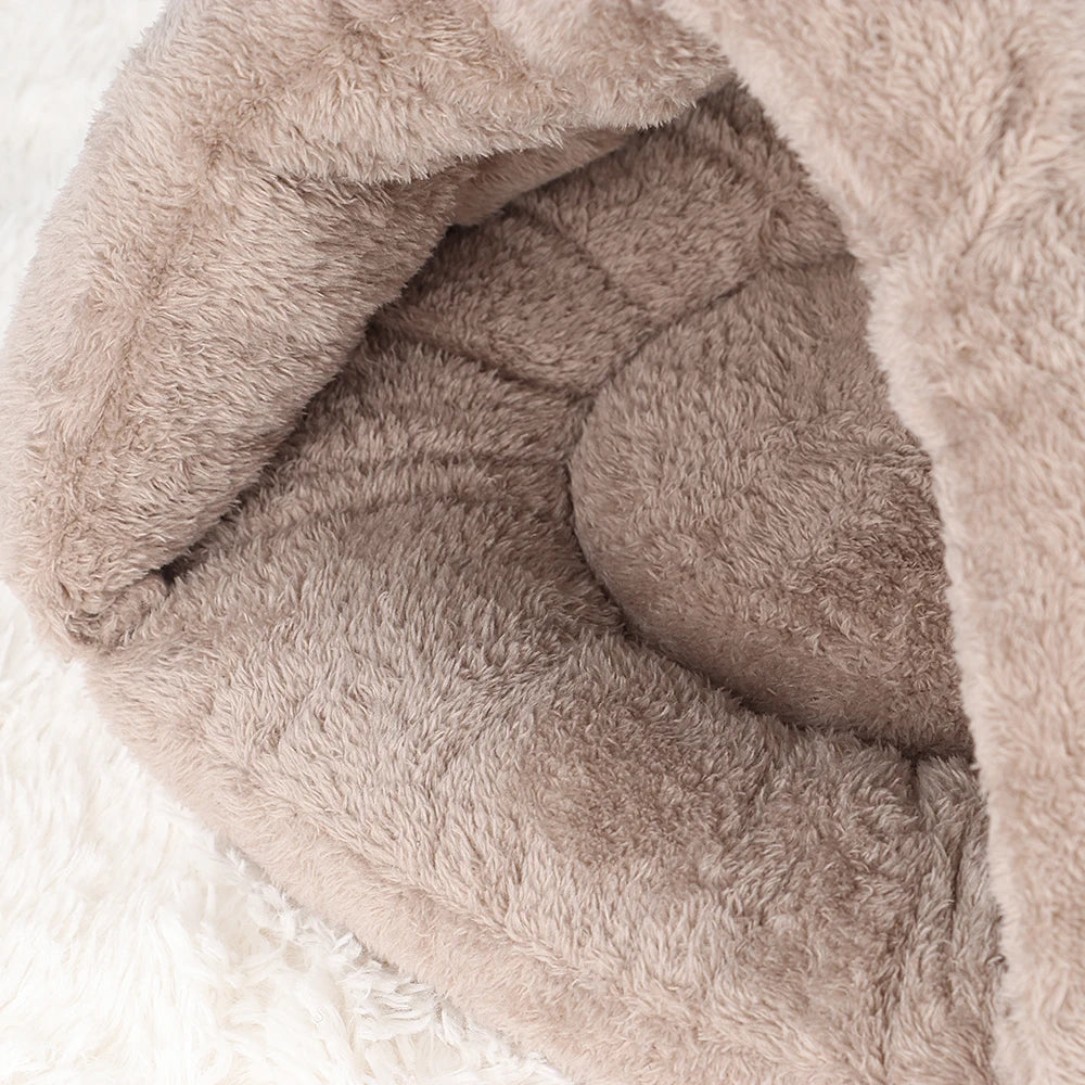 Bed Winter Warm Plush Pet Puupy Kitten Nest Kennel