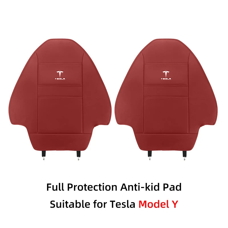 Car Seat Anti-Kick Pad Storage Mat Seatback Protector Cover Accessories For Tesla Model 3 Model S Model X Model Y Roadster