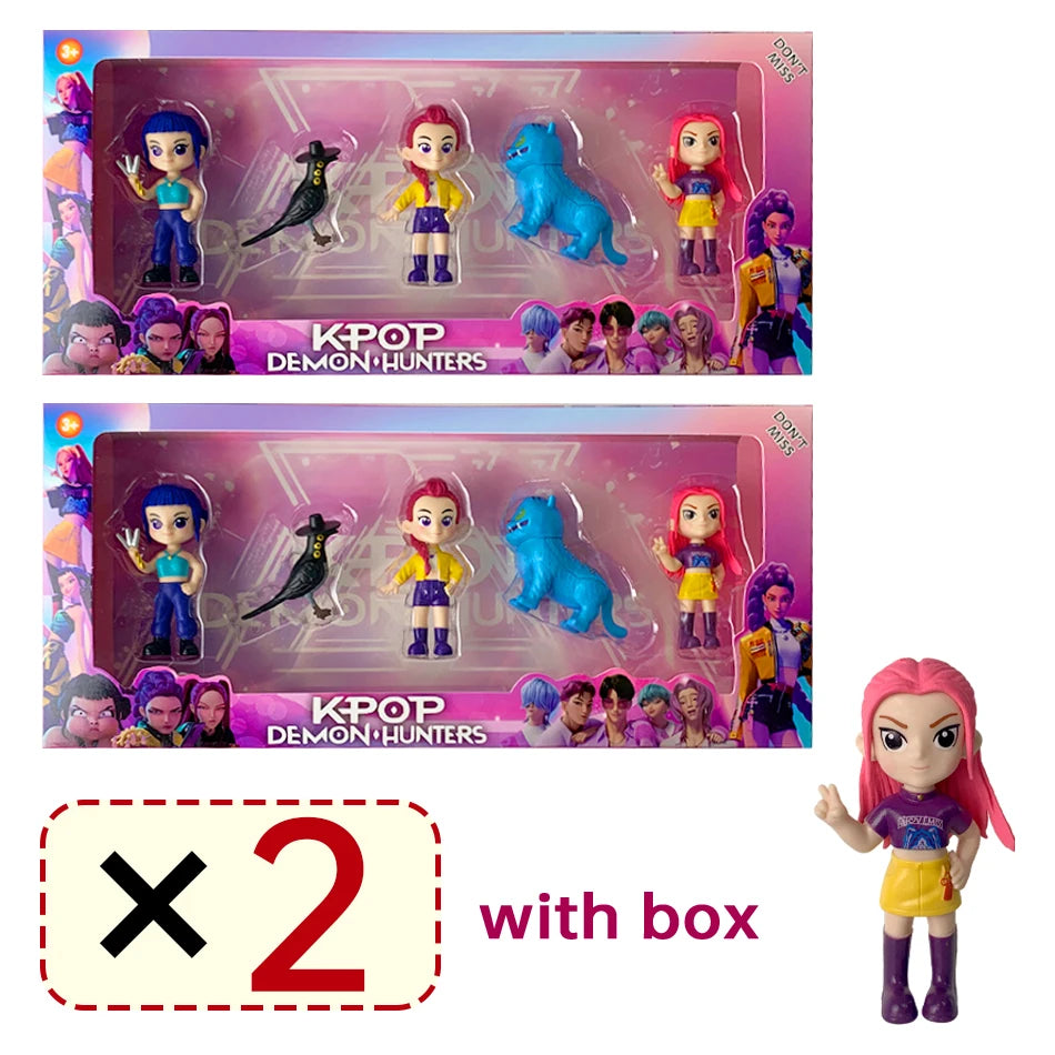 2026 Hot Kpop Devil Hunter Rumi Zoe Mira anime colección de personajes de cloruro de polivinílico baratijas de escritorio regalo