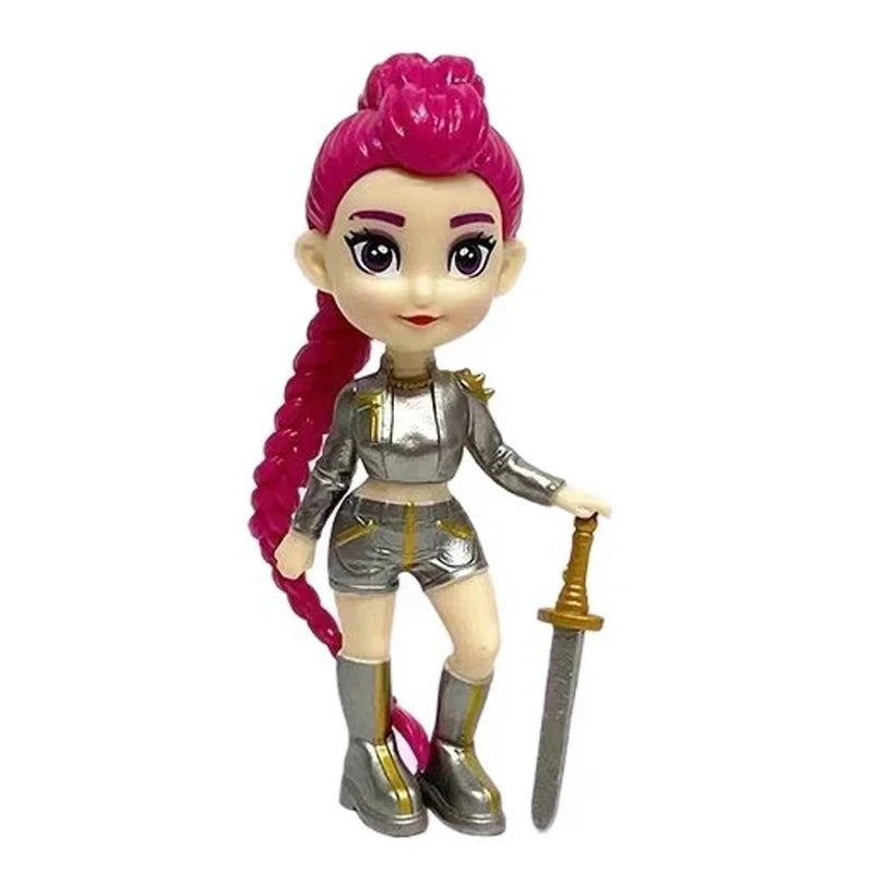 2026 NEW Anime KPop Devil Hunter Doll Vinyl Toy Rumi Mira Zoi Character Vinyl Mask Blind Box Ornament Toy Christmas Gift