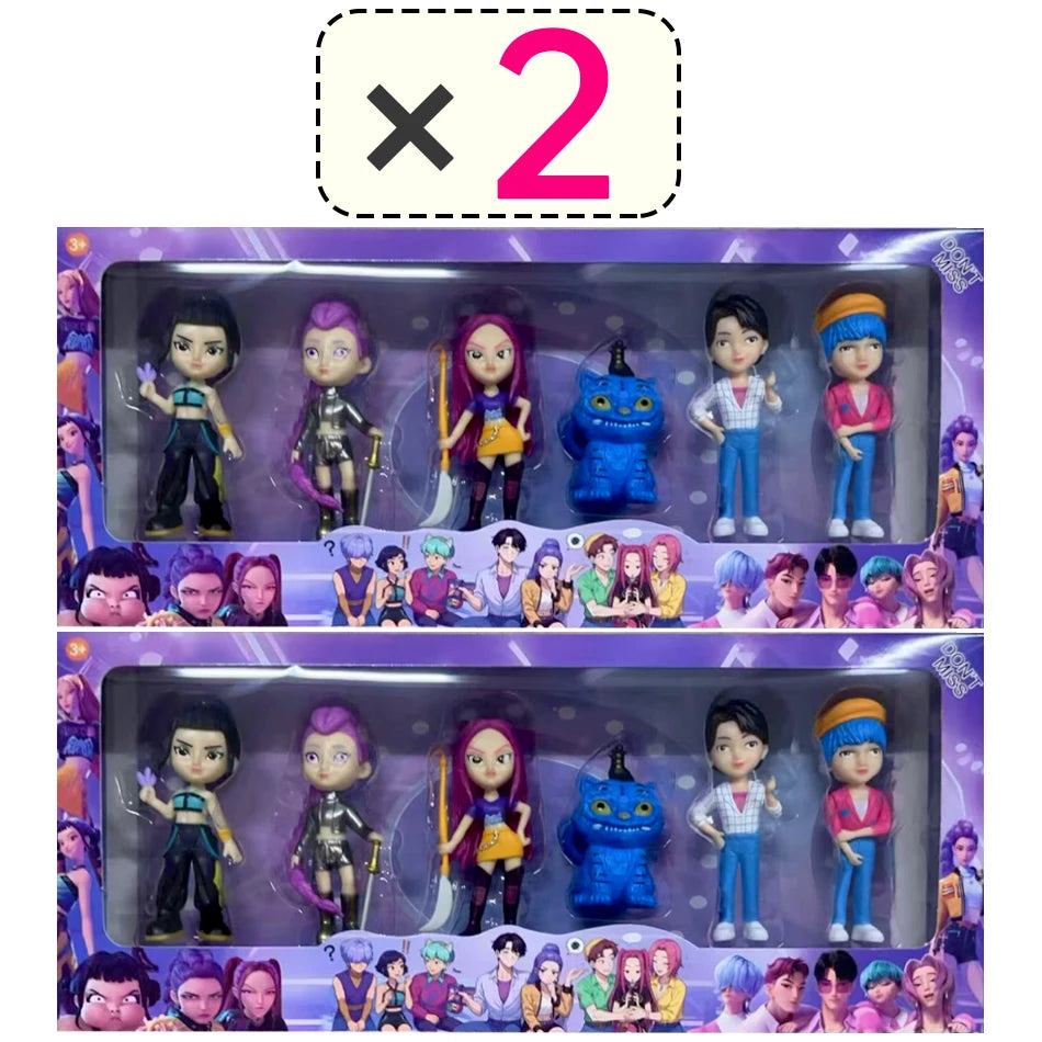 2026 Hot Kpop Devil Hunter Rumi Zoe Mira anime colección de personajes de cloruro de polivinílico baratijas de escritorio regalo