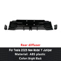 For Tesla 2025 New Model Y Juniper Body Kit Bright Black Rear Diffuser Spoiler Front Bumper Lip Refit ABS plastic Accessories