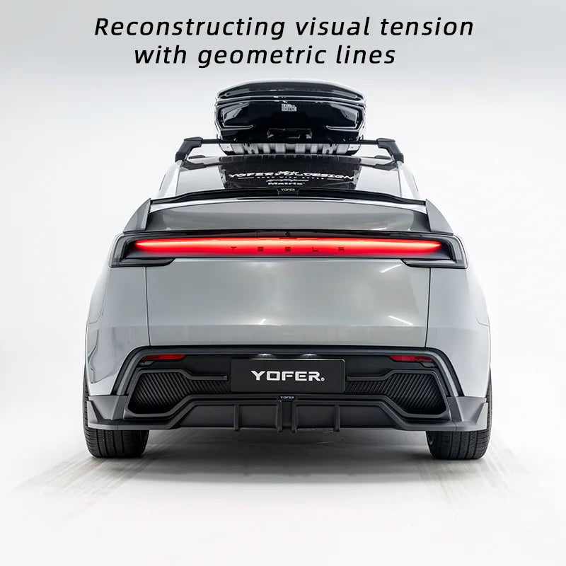 For Tesla 2025 New Model Y Juniper Body Kit Bright Black Rear Diffuser Spoiler Front Bumper Lip Refit ABS plastic Accessories