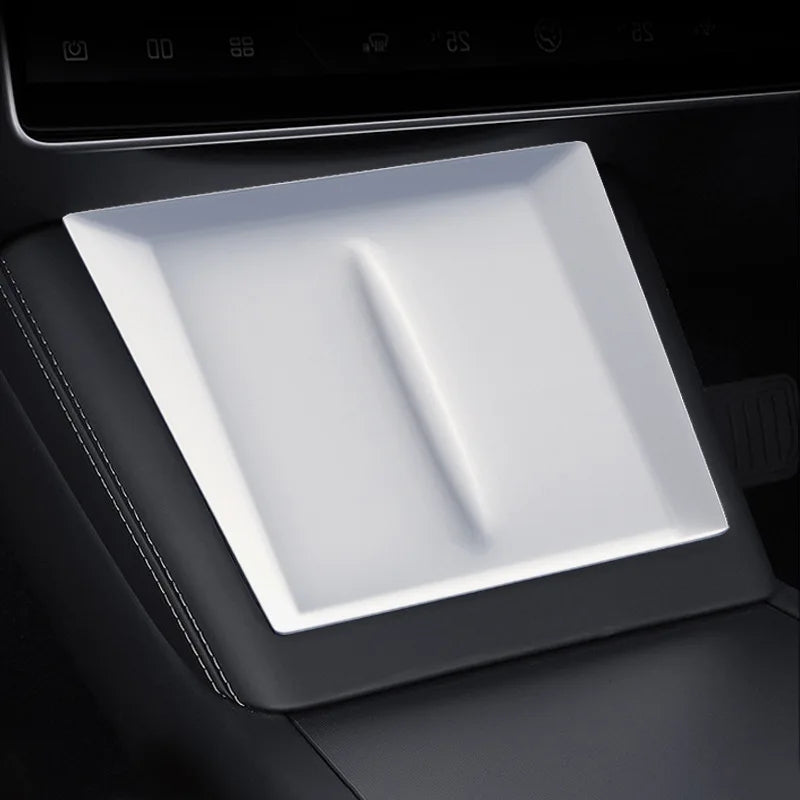 For Tesla Model Y/3  Highland Wireless Charging Silicone Pad Model3 Center Control Storage Box Armrest Box Bottom Non-slip Mat