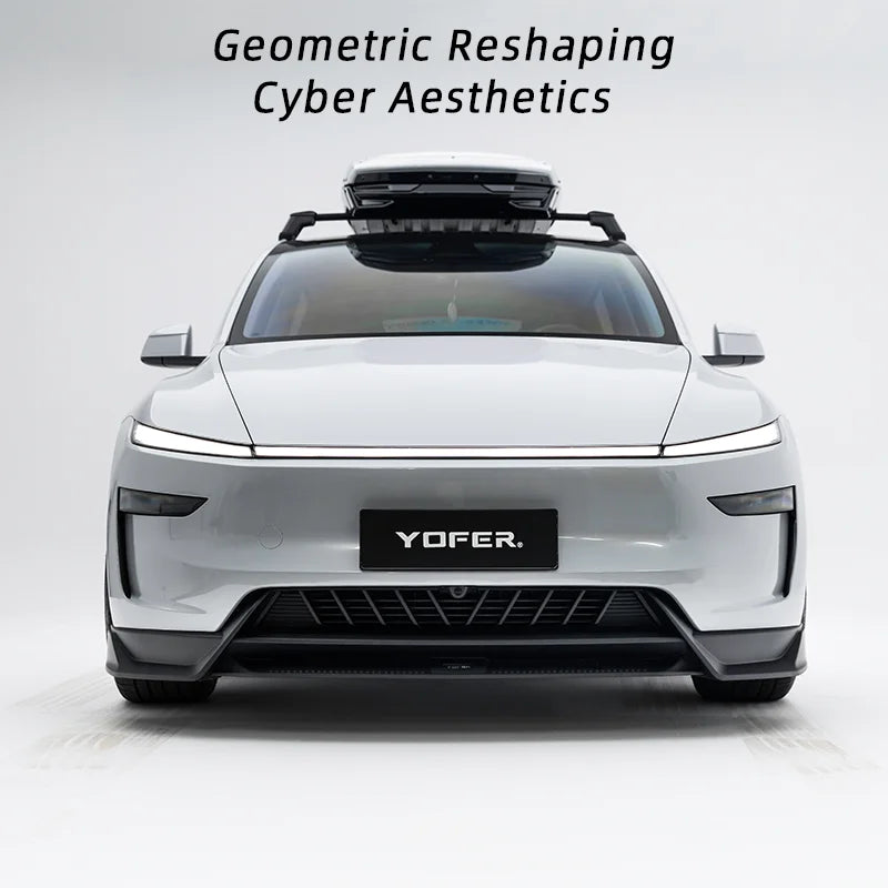 For Tesla 2025 New Model Y Juniper Body Kit Bright Black Rear Diffuser Spoiler Front Bumper Lip Refit ABS plastic Accessories