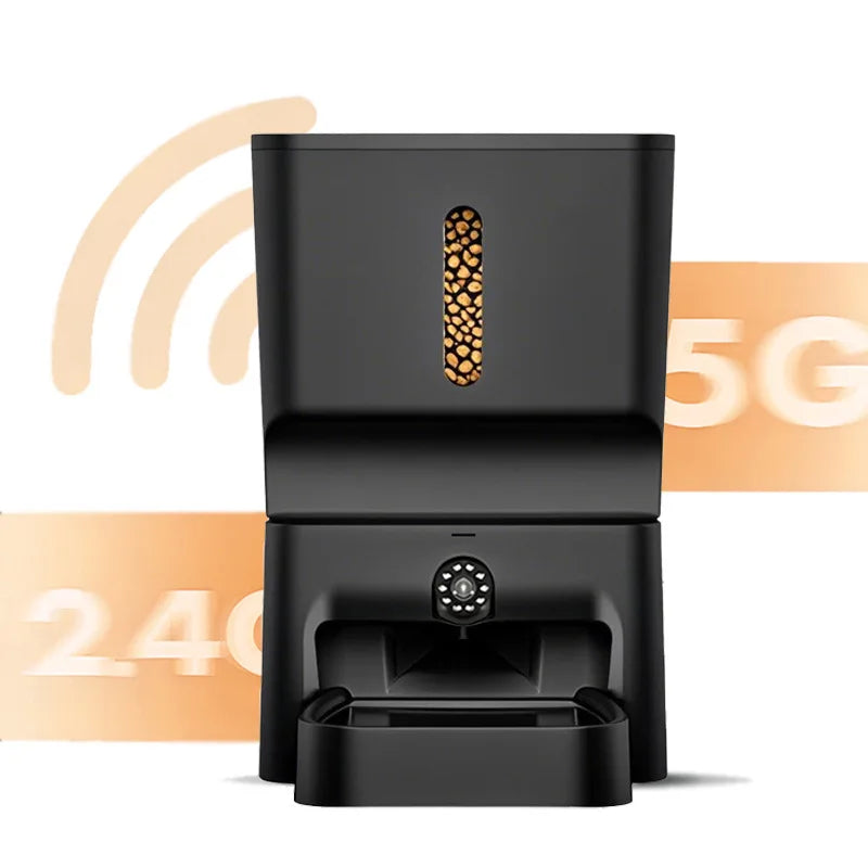 7L Large Capacity Automatic Cat Feeder With Camera Vedio WiFi Cat Food Dispenser Pet Smart Voice Auto Feeder For Cats Dogs Bowl