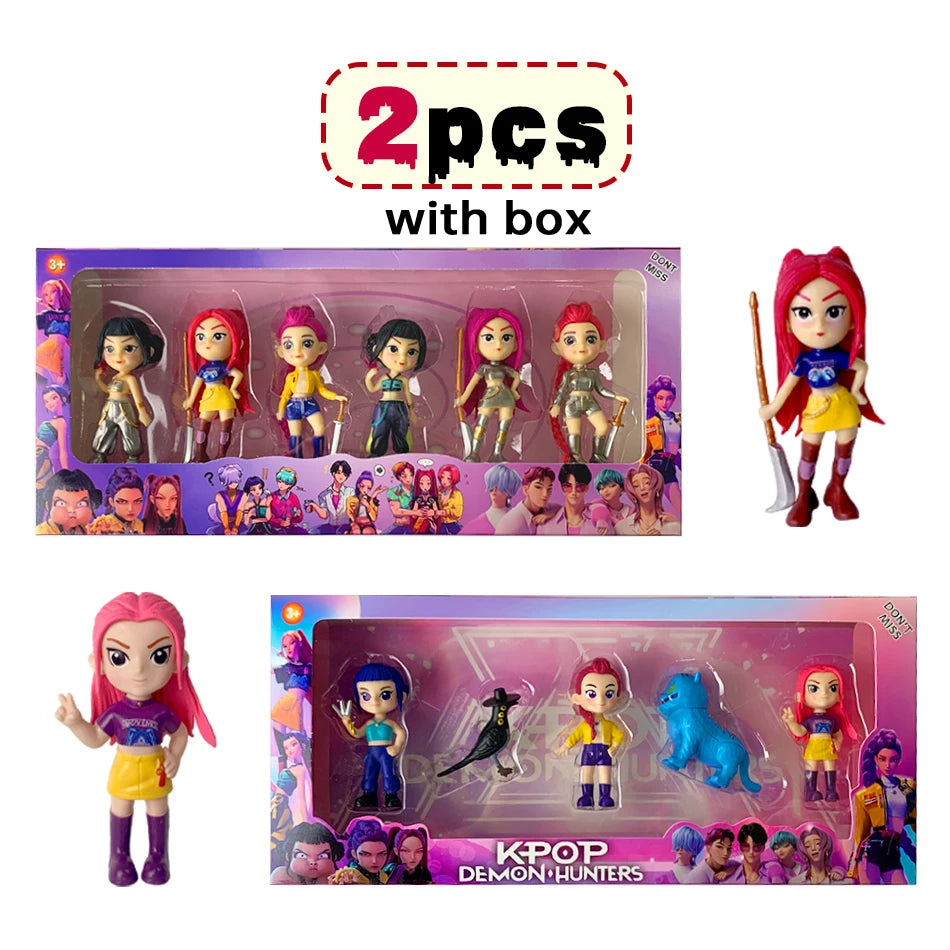 2026 Hot Kpop Devil Hunter Rumi Zoe Mira anime colección de personajes de cloruro de polivinílico baratijas de escritorio regalo