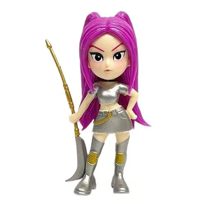 2026 NEW Anime KPop Devil Hunter Doll Vinyl Toy Rumi Mira Zoi Character Vinyl Mask Blind Box Ornament Toy Christmas Gift