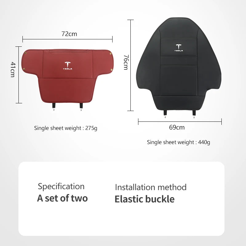 Car Seat Anti-Kick Pad Storage Mat Seatback Protector Cover Accessories For Tesla Model 3 Model S Model X Model Y Roadster