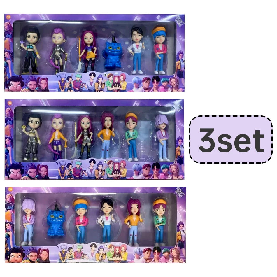 2026 Hot Kpop Devil Hunter Rumi Zoe Mira anime colección de personajes de cloruro de polivinílico baratijas de escritorio regalo