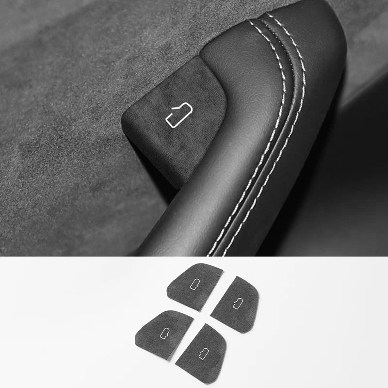 For Tesla Model 3 (2024-) / Model Y (2025-)  Made of Alcantara Door Switch Patch Trim Sticker Cover Car Interior Accessories