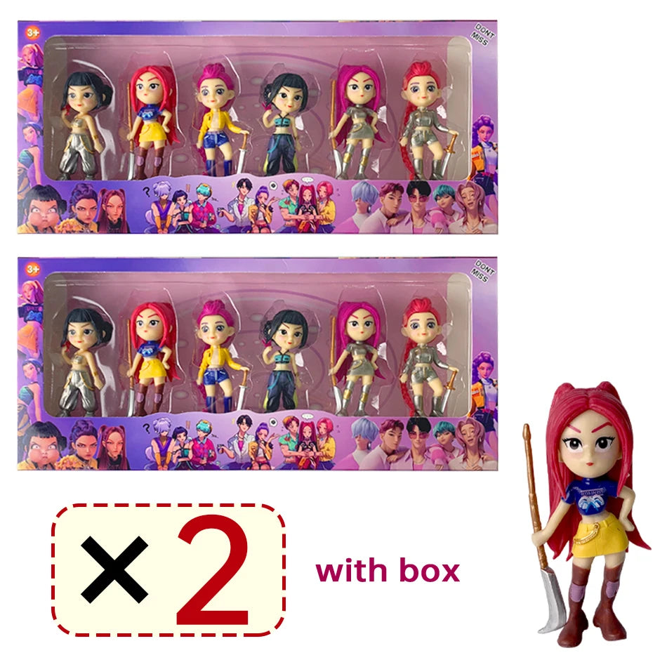 2026 Hot Kpop Devil Hunter Rumi Zoe Mira anime colección de personajes de cloruro de polivinílico baratijas de escritorio regalo