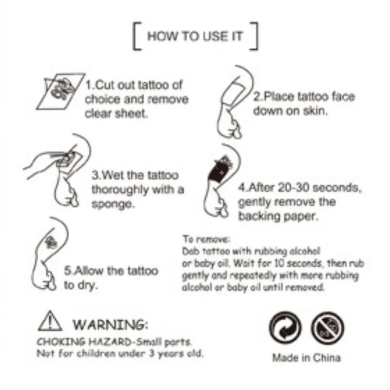 20pcs/Set Rumi Kpop Demon Hunters Temporary Tattoo Stickers Cute Cartoon Design Waterproof Funny Party Gift IdeasChristmas Gifts